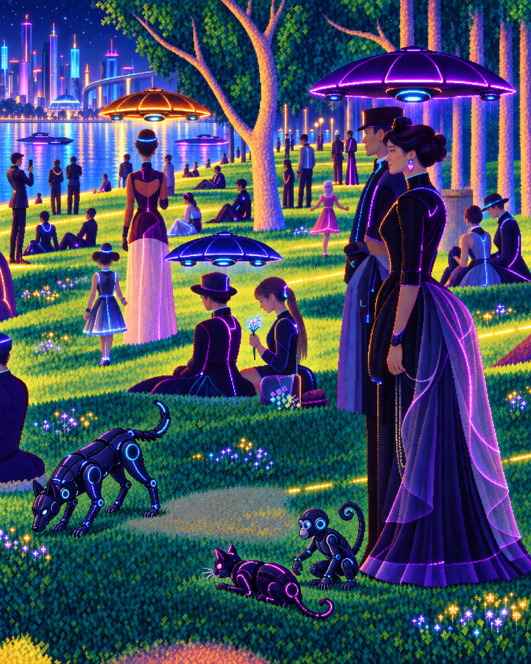 evening on the electric jatte